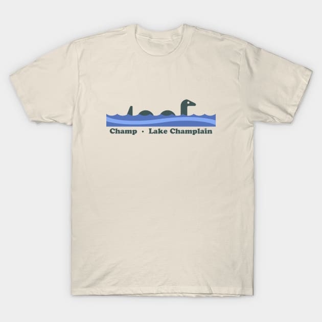 Champ (Lake Champlain) T-Shirt by GloopTrekker